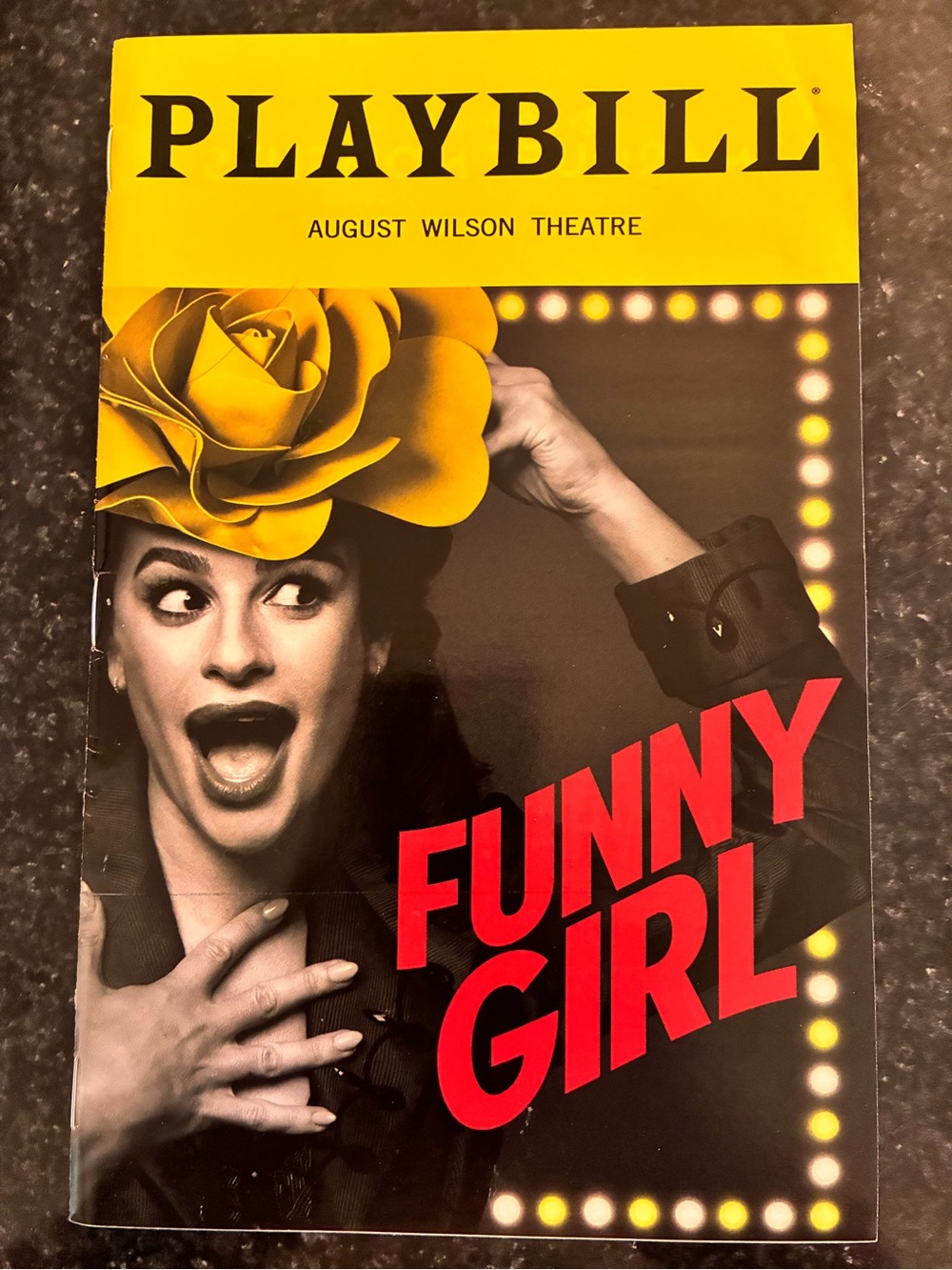 FUNNY GIRL Playbill MUSICAL Lea Michele Broadway Musical New York REVIVAL Ramin